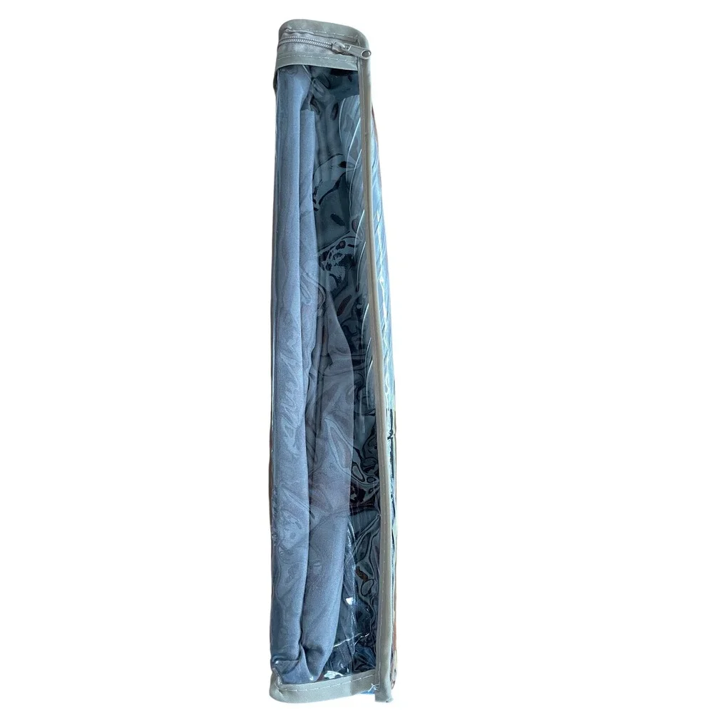 Touch of Class Omega Dk Gray Grommet Curtains 96x84 Tiered Pleated Luxury Panels